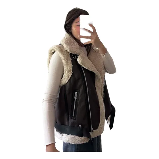 Chalecos Gamulanes Invierno Polar Varios Modelos Ecocuero
