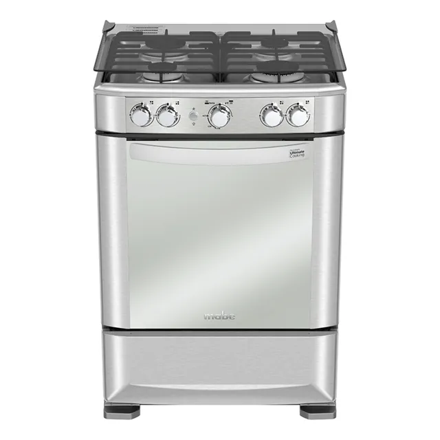 Estufa De Piso A Gas 60 Cm Inox Mabe Emc6050nfx1