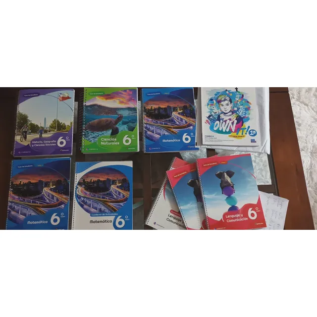 Libros Santillana Compartir 6to Basico