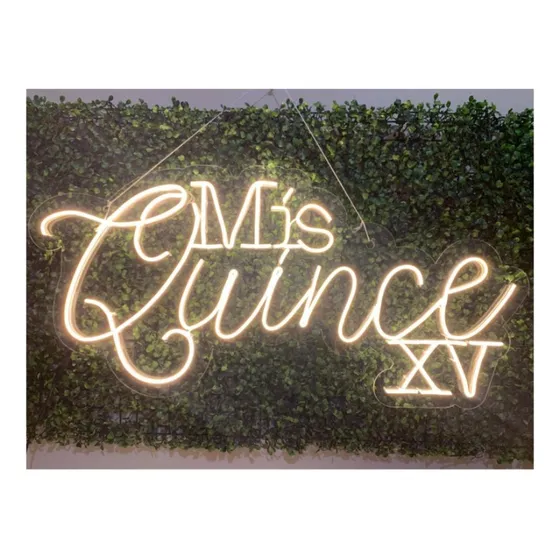 Letrero En Acrilico Con Luz Led Neon Mis Xv