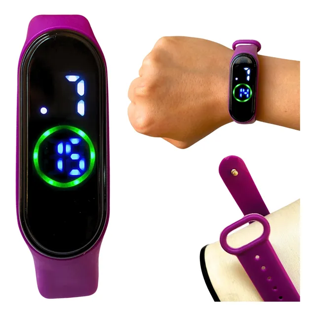 Relogio Esportivo Unissex Digital Resistente A Água Led