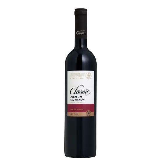 Vinho Nacional Tinto Seco Cabernet Sauvignon Salton Classic 750ml