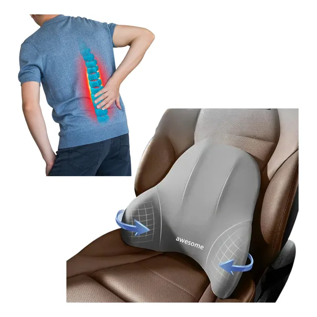 Almohada Lumbar Carro Silla Viscoelástica Cojin Ergonomico