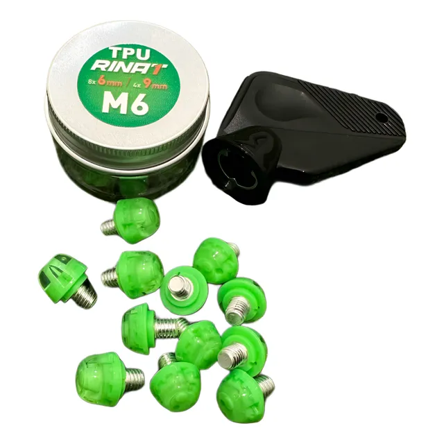 Tapones De Tpu Rinat Para Fútbol Pack X12 M6 + Pinza