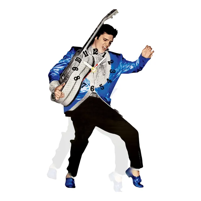 Collections Etc Elvis Presley Reloj Pendulo Oscilante Pierna