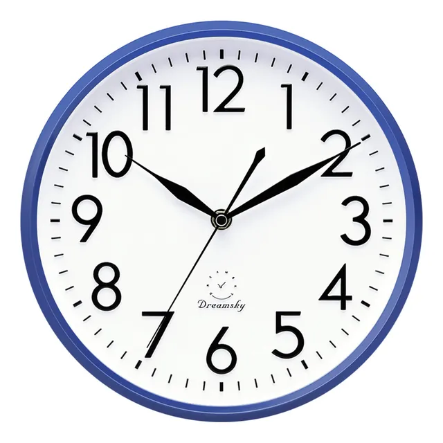 Reloj Pared Silencioso Dreamsky Tictac Cara 10  Largo Marco