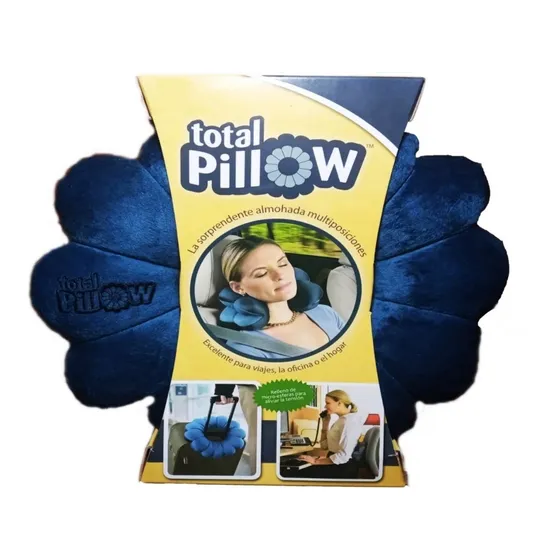 Almohada Total Pillow Viajera Cómoda Para Todo El Cuerpo Tfk