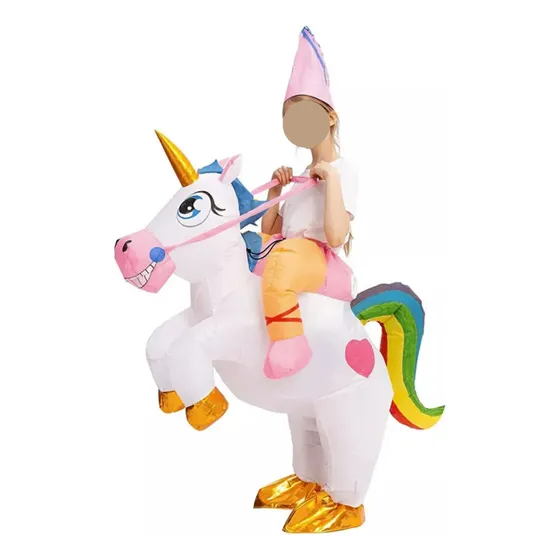 Disfraz Inflable Unicornio Infantil Inflador Pony Caballo