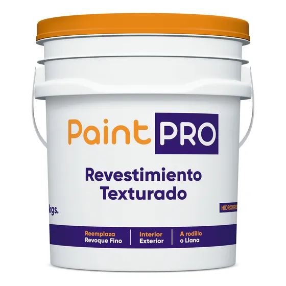 Revestimiento Texturado Paint Pro 24 Kg A Llana Y Rodillo