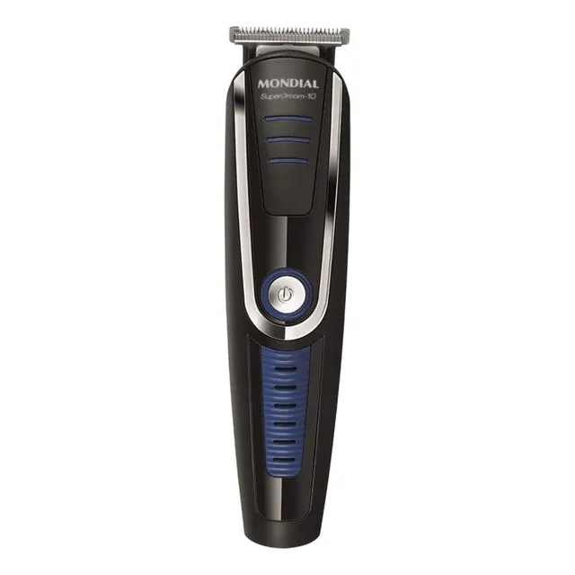 Máquina Cortar Cabelo E Barbeador Multi Groomer Mondial Bivo Cor Preto/azul 127/220v