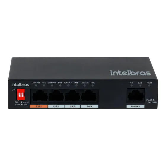 Switch 5 Portas Com 4 Portas Poe Sf 500 Hi-poe