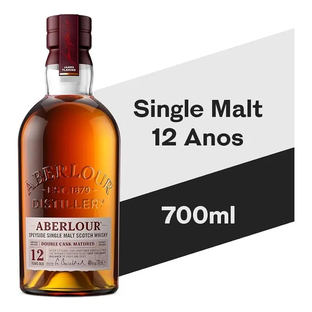 Aberlour Whisky 12 Anos Single Malt Escocês - 700 Ml