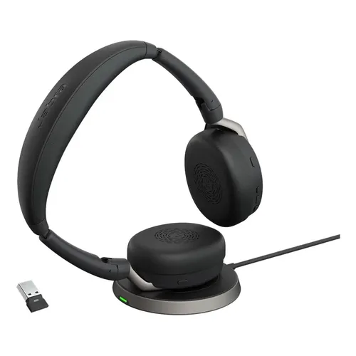 Fone De Ouvido Headset Jabra Evolve 2 65 Usb-a Ms Black Cor Preto