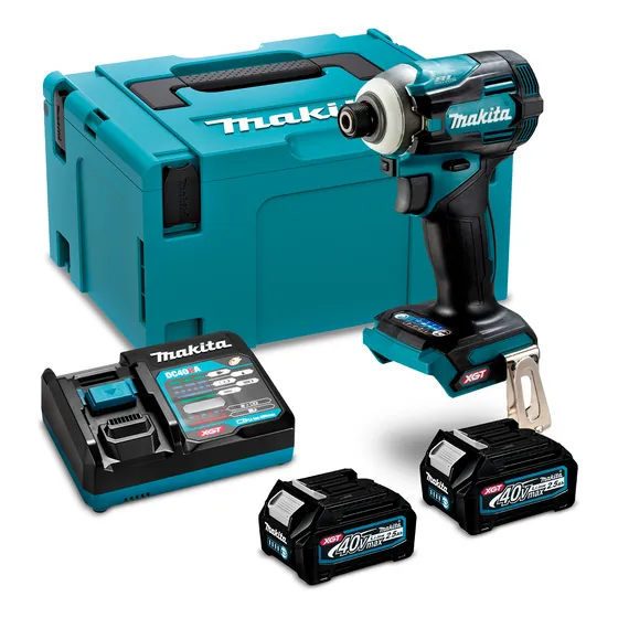 Atornillador De Impacto A Batería 40v Makita Xgt C/ Maletín