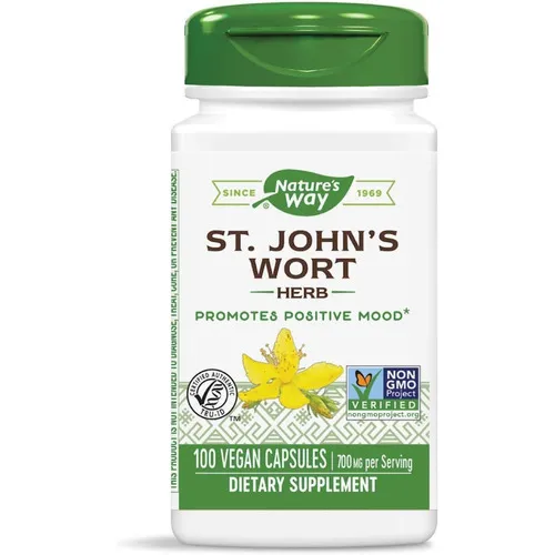 Natures Way St Johns Wort Herb 100caps Sabor Neutro