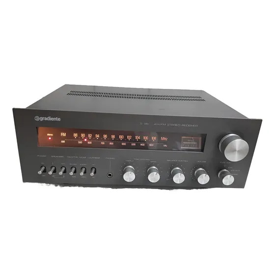 Receiver Gradiente S-95 S95 Grafite Impecável Vintage 