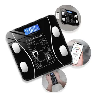 Balança Corporal Nutricionista Bioimpedùncia Bluetooth 180kg Cor Preto Balança Corporal Nutricionista Bioimpedùncia Bluetooth 180kg Cor Preto