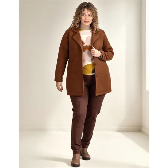 Saco Paño Mujer Onara Iris Invierno Abrigo Talle Grande