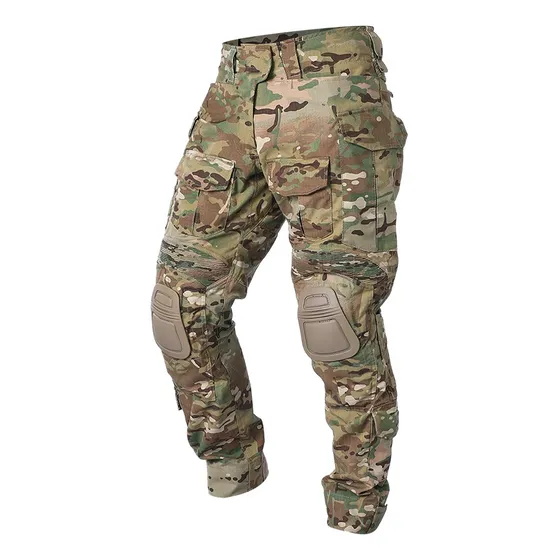 Pantalón Táctico Hombre Militar G3 Con Rodilleras Senderismo