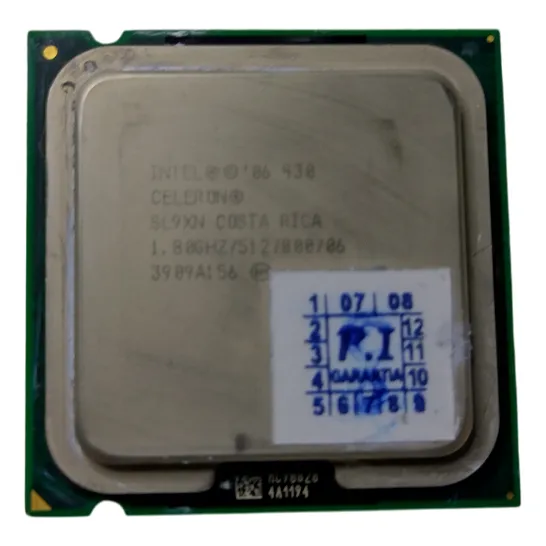 Processador Intel Celeron 430 Sl9xn 1.80ghz 512/800/06