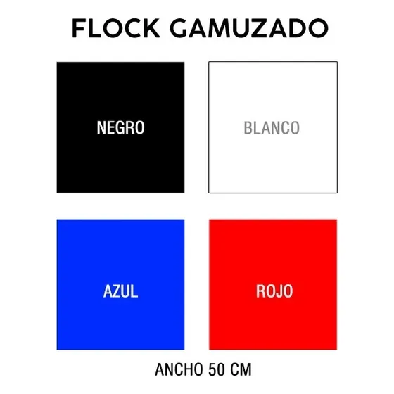 Vinil Textil Flock  1 Metros X 50 Cm Ancho Gamuzado