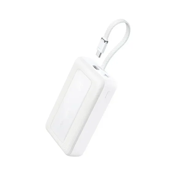 Power Bank Anker Zolo 20000mAh 30W, con Carga Rápida y Cable Tipo‑C Integrado, Compacto y Portátil, Compatible con iPhone, Samsung Galaxy, Xiaomi, Motorola y Android, Ideal para Viajes
