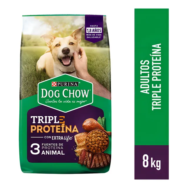 Alimento De Perro Dogchow Triple Proteína 8kg