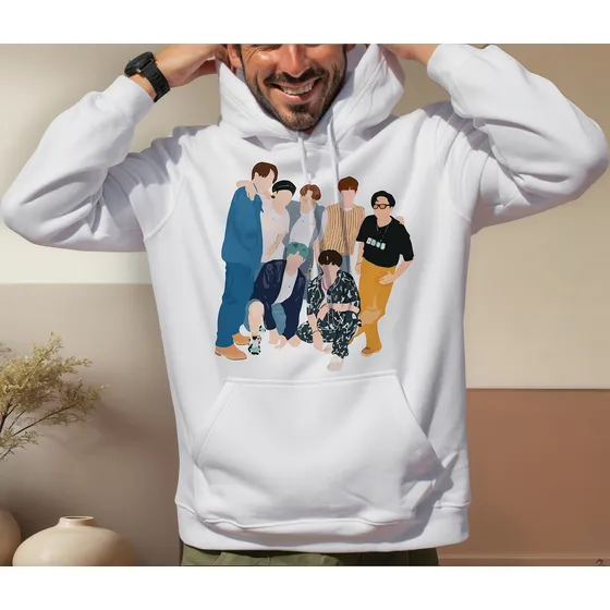 Sudadera Grupo Bts Dibujo