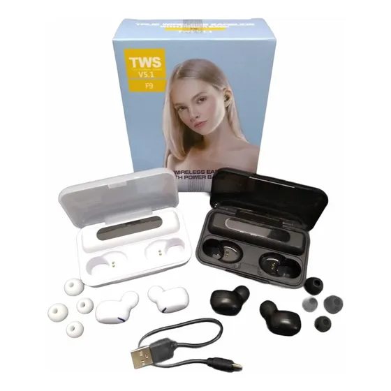 Audífonos Inalámbricos F9 8d Tws Con Bluetooth 5.0
