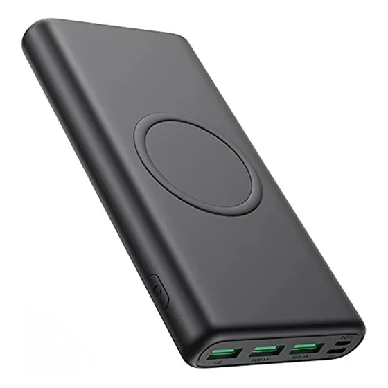 Cargador Portátil Inalámbrico Power Bank, 33800mah 15w Carga