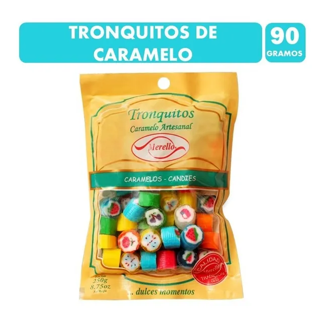 Tronquitos Merello - Caramelo Clasico (bolsa De 90 Gr)