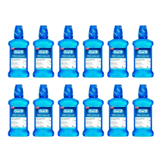 Oral B Pro Salud Kit X12 Enjuague Bucal Dental Menta X 250ml