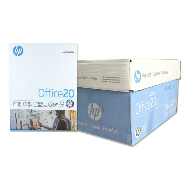 Caja De Hojas Blancas Hp Color Blanco