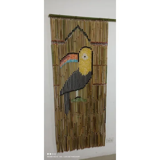 Cortinas Bambú Artesanales, Con Figura De Animales
