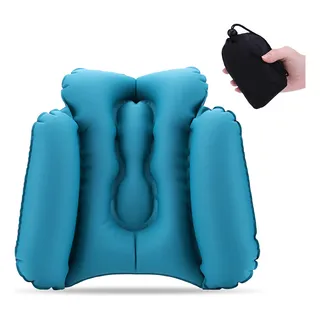 Almohada De Apoyo Lumbar Iatable Para Oficina, Coche O Avión Almohada De Apoyo Lumbar Iatable Para Oficina, Coche O Avión