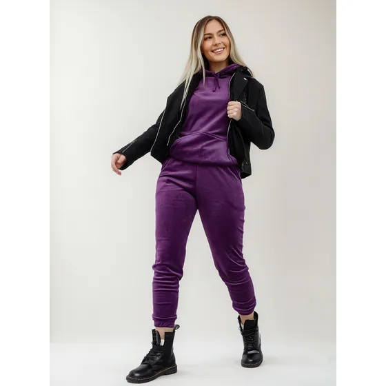 Conjunto De Plush Elastizado Mujer Jogging Jogger 