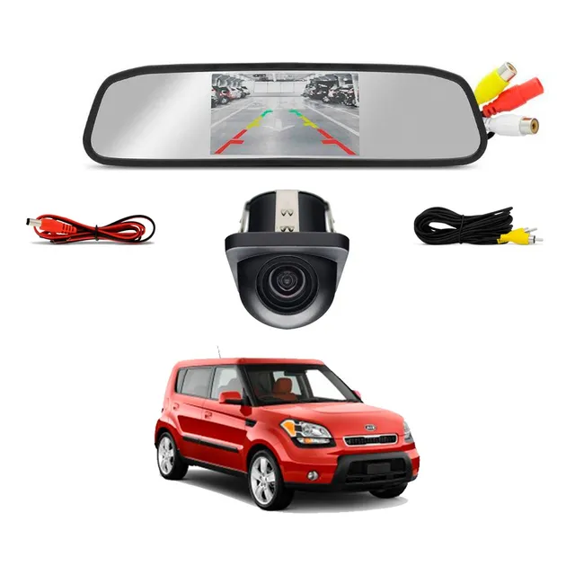 Retrovisor Com Câmera De Ré Mini Hd Kia Soul