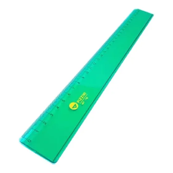 Regla Pizzini De Estudio 30cm X Unidad Color Verde