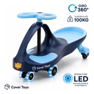Carrinho Rolimã Car Drift Infantil Volante Gira 360 Suporta 100kg Co