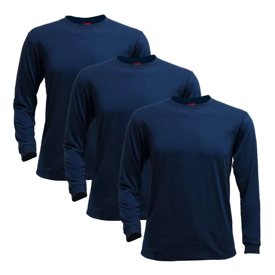 Camiseta Algodón Manga Larga Con Puño Pack X3 Disershop
