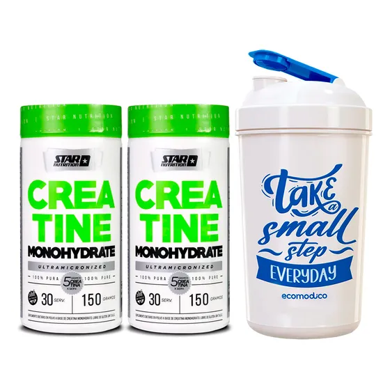 Star Nutrition Creatina Monohidratada 2 Un X150gr + Vaso