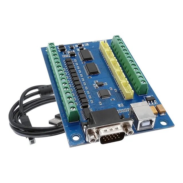Coche De Control De Movimiento Lineal Mach3 Usb Cnc De 5 Eje