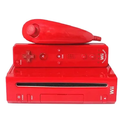Nintendo Wii Vermelho Desb. Com 30 Jogos - Garantia+nfe