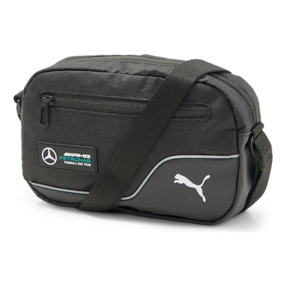 Bolsa Puma Mapf1 Portable Acabado De Los Herrajes Niquel Color Negro Color De La Correa De Hombro Negro Diseño De La Tela Liso