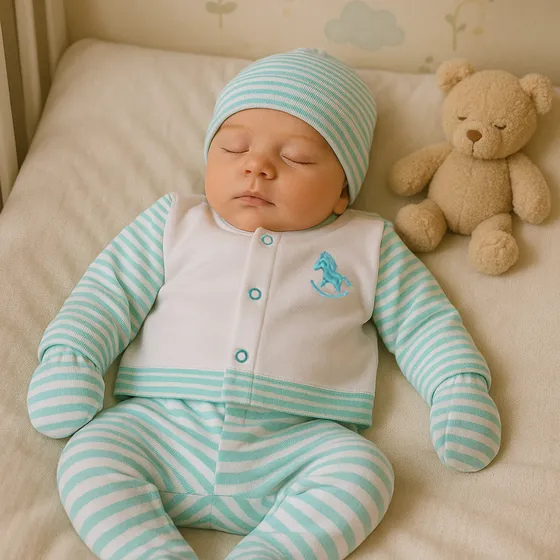 Conjunto Bebé Con Gorro Y Manoplas Babsiboo Ref. 7439