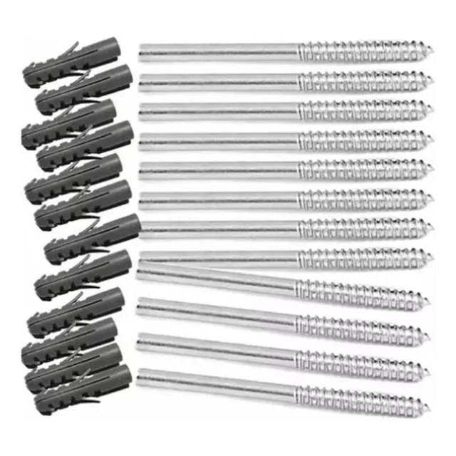 Kit 6 Suporte Invisível Para Prateleira + Pino 12cm Bucha 8