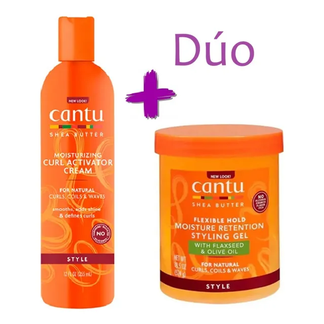 Kit Cantu Activador De Rizos 355ml Y Gel De Lino Oliva 524g