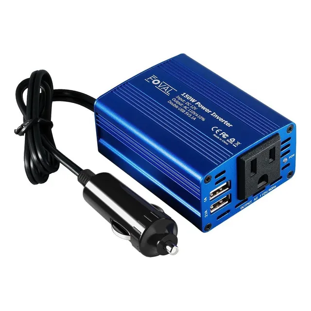 Inversor De Corriente 150w Para Vehículos 12v Cc A 110v Ca