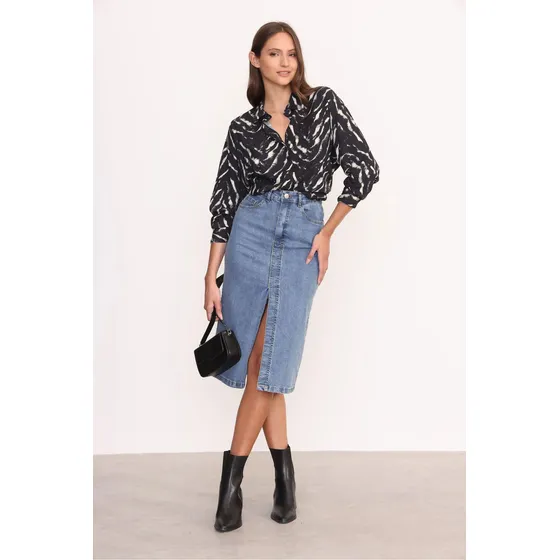 Camisa Oversize Mujer Rayon Yagmour Acacia