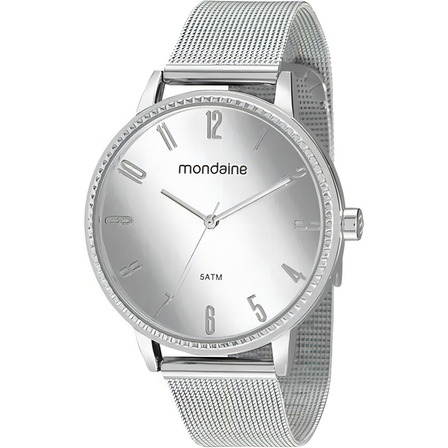 Relógio Mondaine Feminino Prata Analógico Relógio Mondaine Feminino Prata Analógico